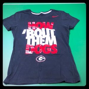 T-shirt Nike how about them dogs Georgia